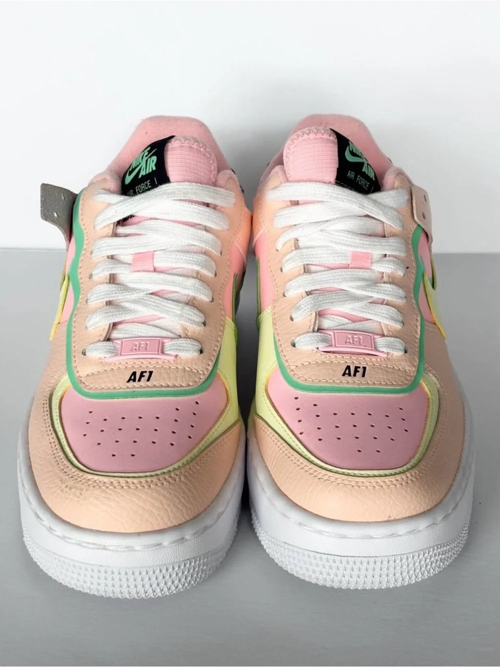 Nike Air Force 1 Shadow Arctic Punch/Crimson Tint/Green Glow/Barely Volt. 7.5 - Picture 1 of 5